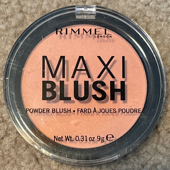 Rimmel Maxi Blush Powder Blush, 001 Third Base. Lightweight, Long Lasting, New - Picture 1 of 12